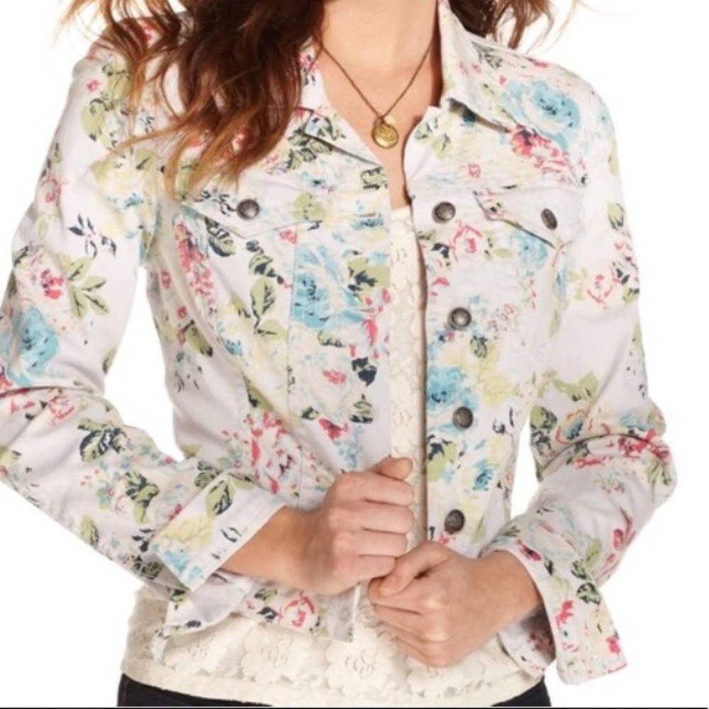 jessica simpson floral jacket